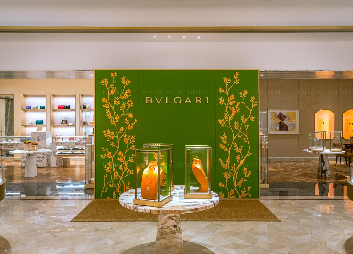 Bvlgari Flagship Bulgari Store Photography Dubai Kuwait Avenues Mall Riyadh Retail Boutique Interior Photographer Abu Dhabi UAE 04