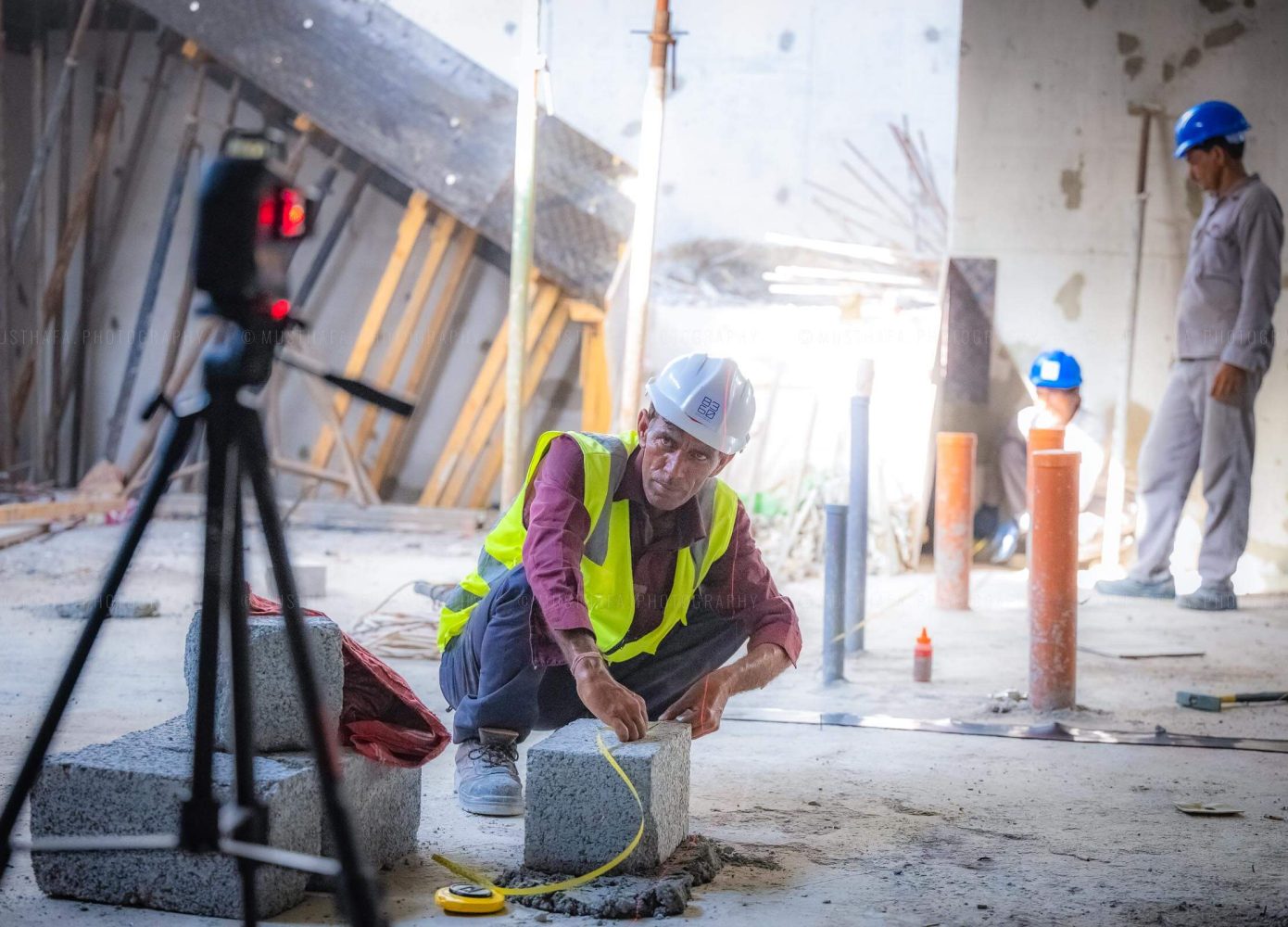 Construction Site Photography Dubai Freelancer Industrial Photographer Abu Dhabi UAE Kuwait KSA Riyadh architectural Architecture Exterior Building Worker 11