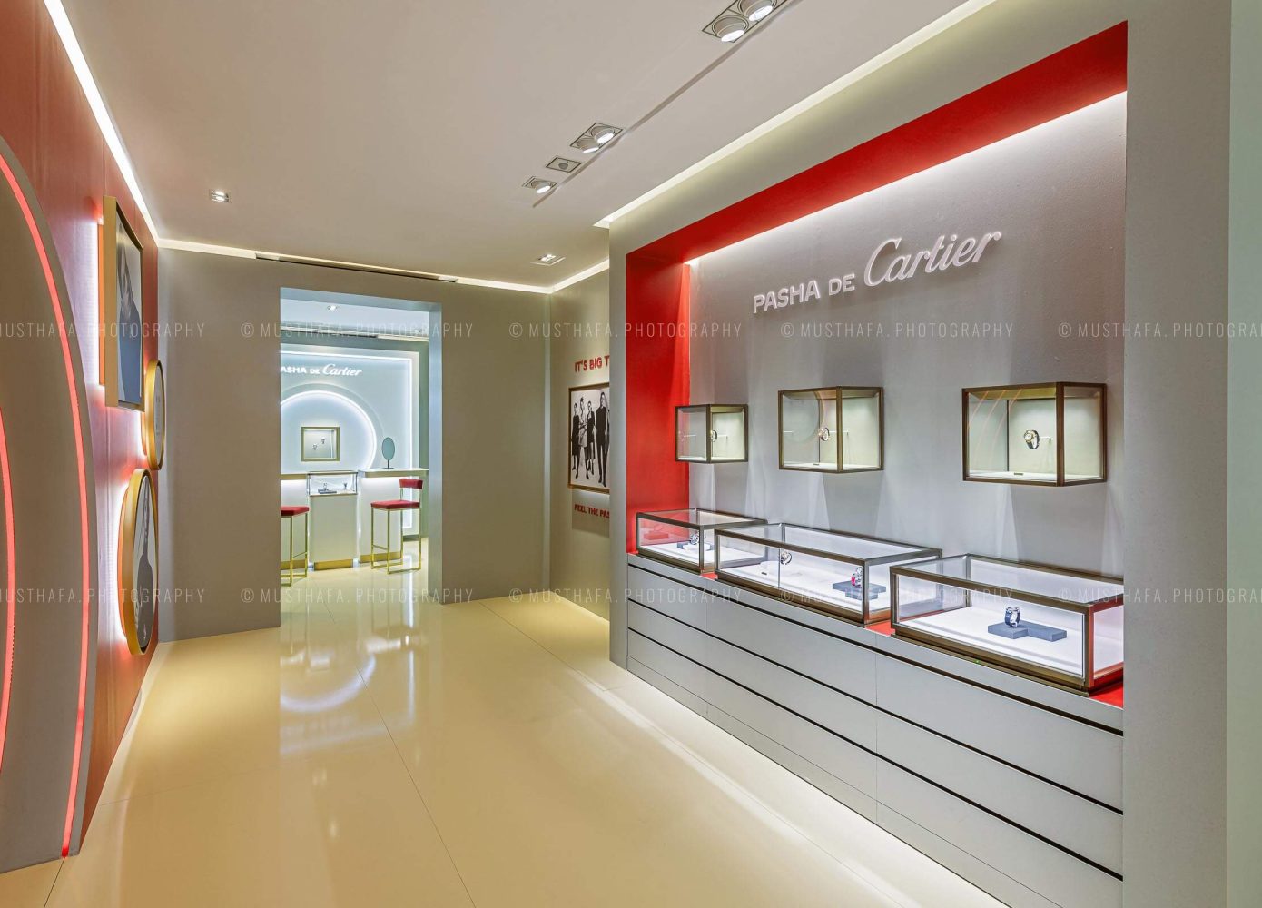 Exquisite Cartier Watch Store Interior Photography Kuwait Dubai Photographer Creative Photography Interior Architecture UAE Abu Dhabi 05