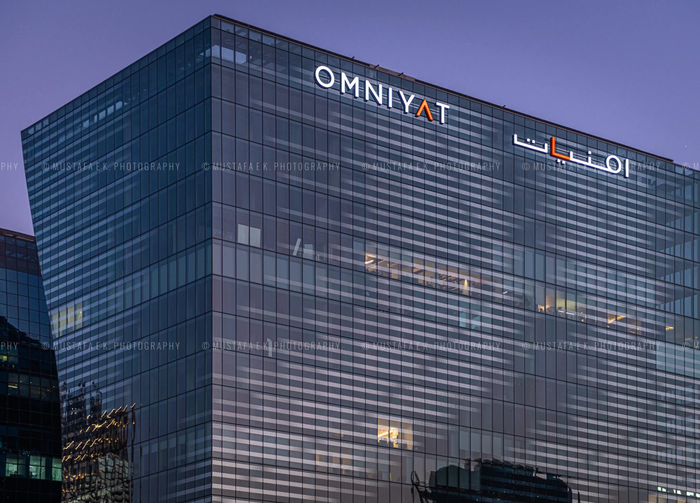The Opus By Omniyat Dubai Business Bay UAE hotel stock photography office exterior architecture photographer Kuwait professional exterior facade architectural sunset 02