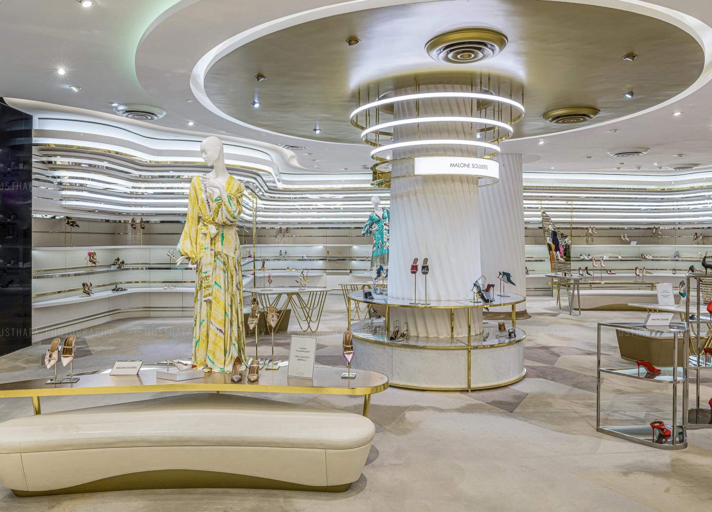 harvey nichols accessories display interior photography Dubai Mall of Emirates Abu Dhabi UAE Qatar Doha Kuwait Bahrain Oman Saudi Arabia KSA Riyadh Bahrain
