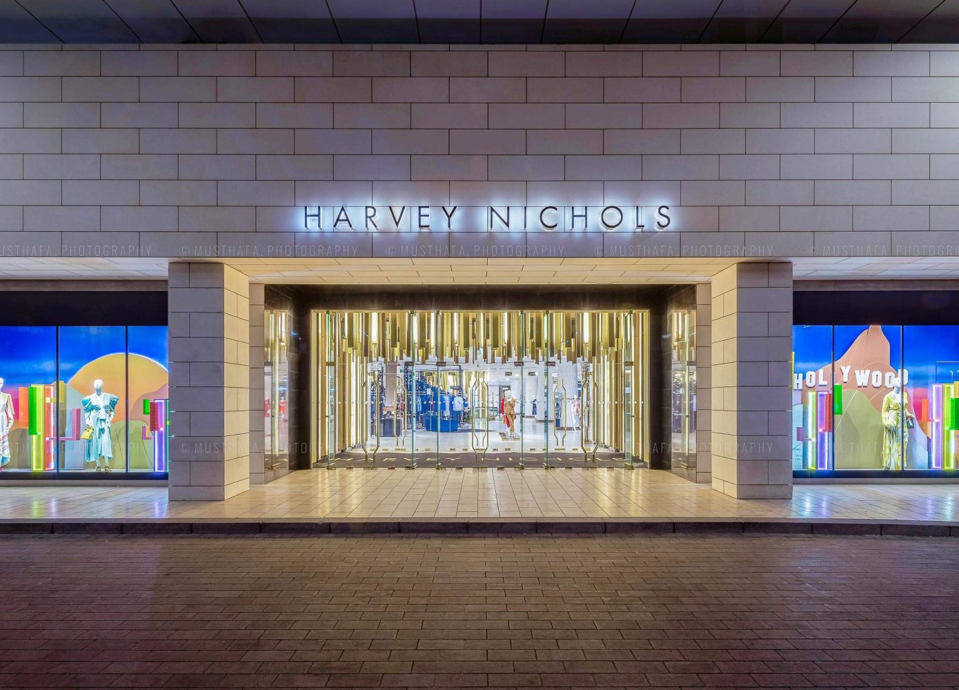 harvey nichols store exterior Dubai Mall of Emirates Abu Dhabi UAE Qatar Doha Kuwait Bahrain Oman Saudi Arabia KSA Riyadh Bahrain 1